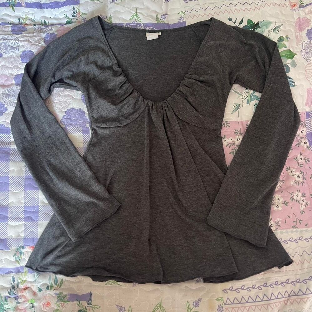 Frederick-s-of-hollywood Women's Grey Blouse